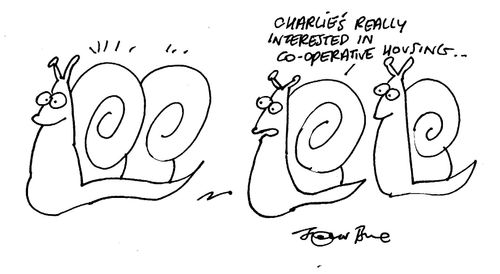 "Charlie's really interested in co-operative housing..."