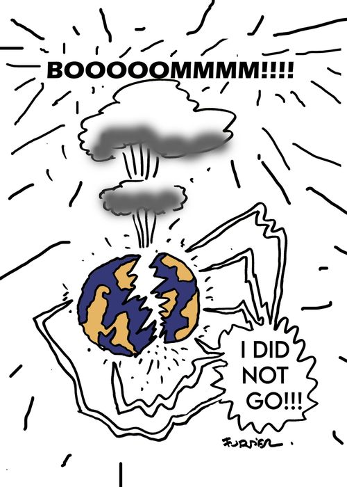 "I did not go!!!"