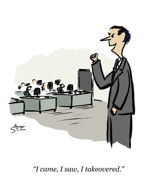 "I came, I saw I takeovered."