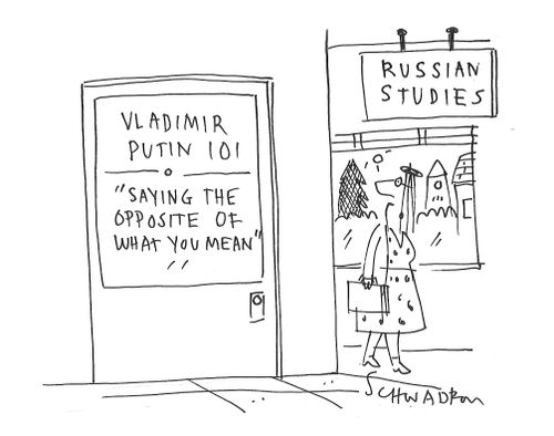 Vladimir Putin 101: Saying the Opposite of What You Mean