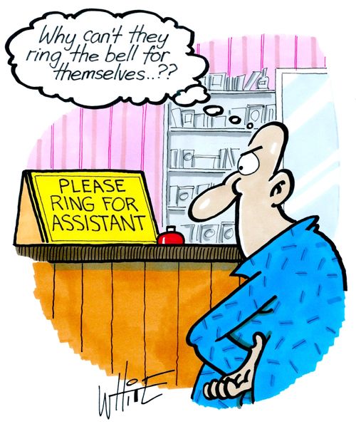 "Why can't they ring the bell for themselves...??"
