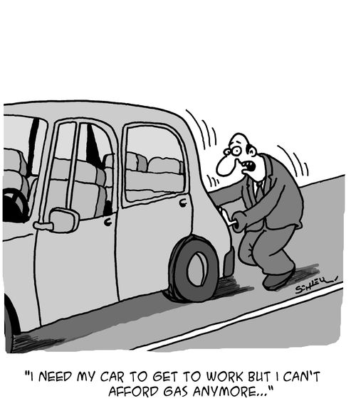 "I need my car to get to work but I can't afford gas anymore. . ."