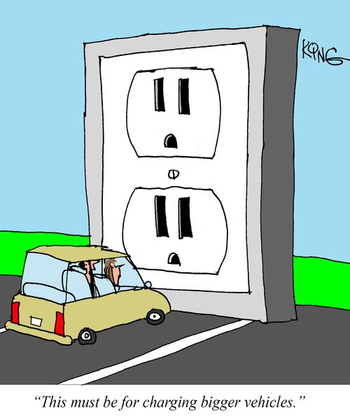 "This must be for charging bigger vehicles."