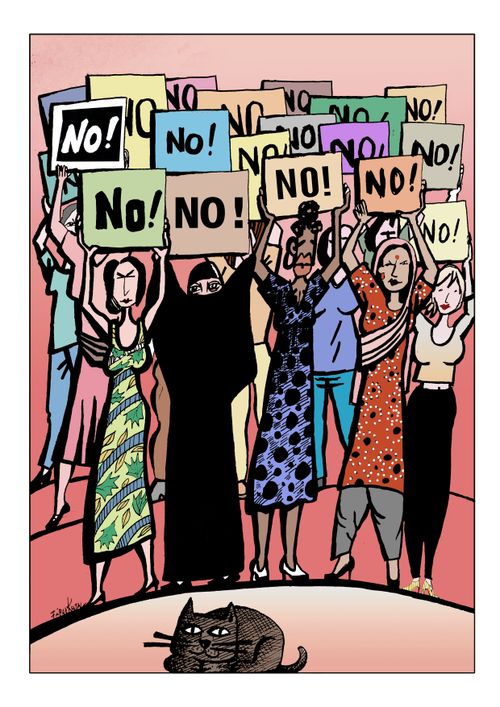 Say no to violence against women