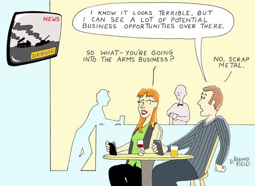 "I know it looks terrible, but I can see a lot of potential business opportunities over there."