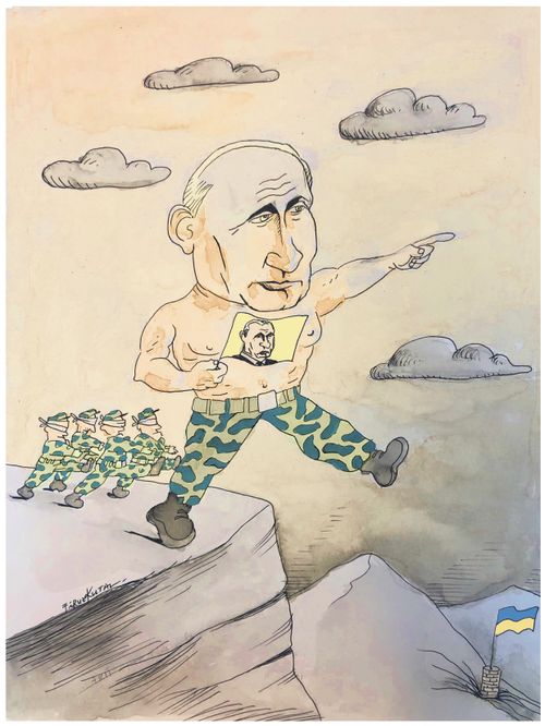 Vladimir Putin proceeds with his invasion of Ukraine