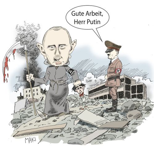 "Gute arbeit, Herr Putin."