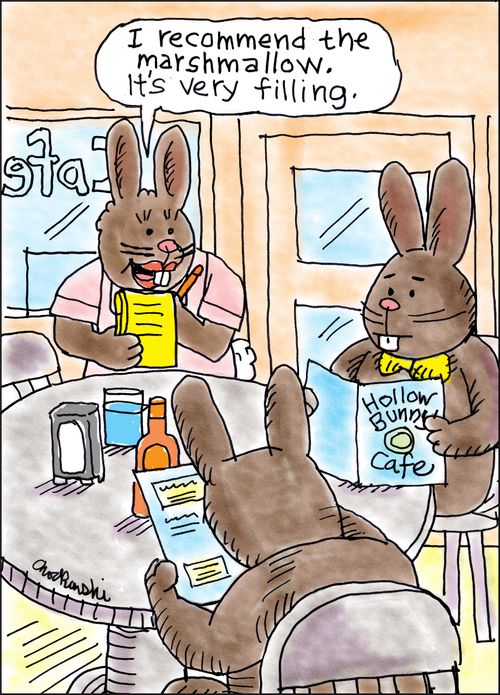 "I recommend the marshmallow. It's very filling."
