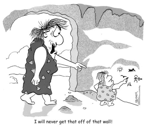 "I will never get that off of that wall!"