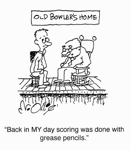 "Back in MY day scoring was done with grease pencils."