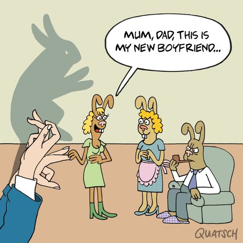 "Mum, Dad, this is my new boyfriend..."