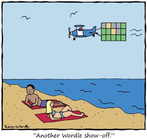 "Another Wordle show-off."