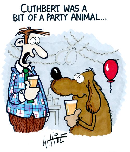 Cuthbert was a pit of a party animal