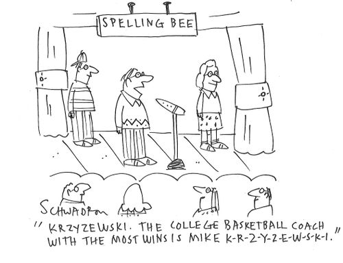 Spelling bee word: Krzyzewski
