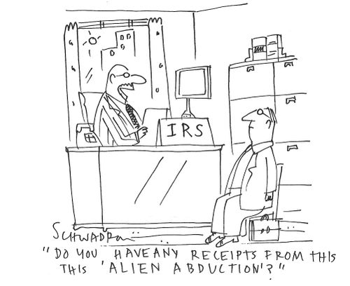 "Do you have any receipts from this this 'alien abduction'?"