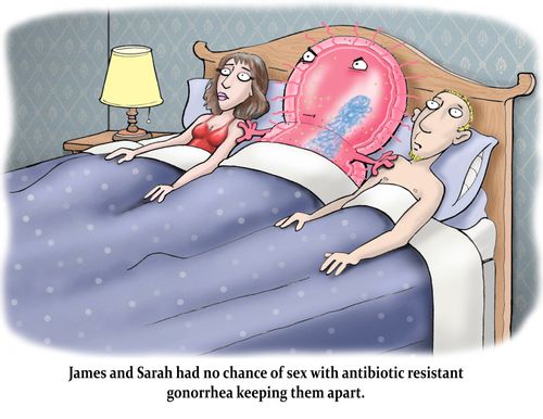 James and Sarah had no chance of sex with antibiotic resistant gonorrhea keeping them apart