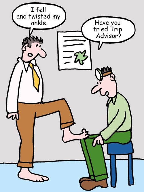 "Have you tried Trip Advisor?"