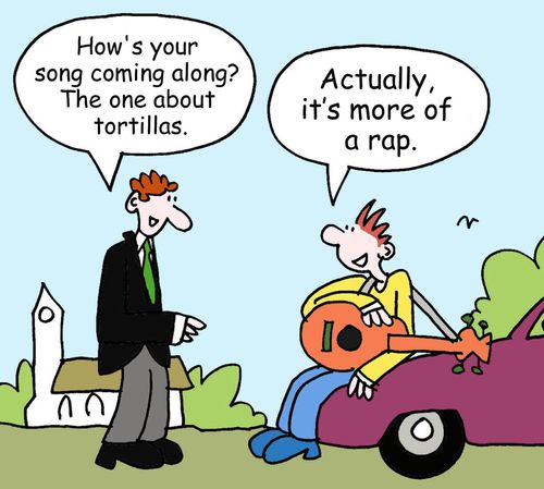 "Actually, it's more of a rap."