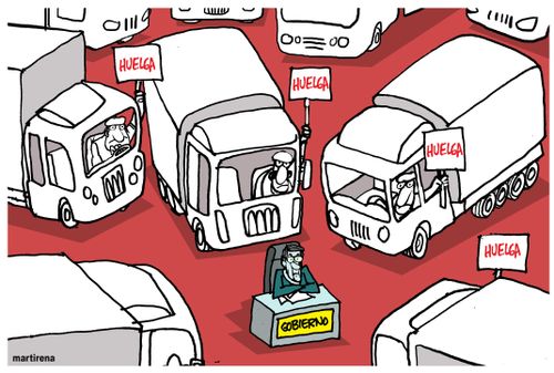 Transporter Strike in Spain