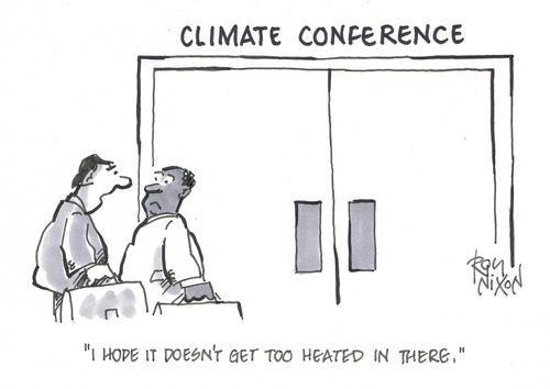"I hope it doesn't get too heated in there."