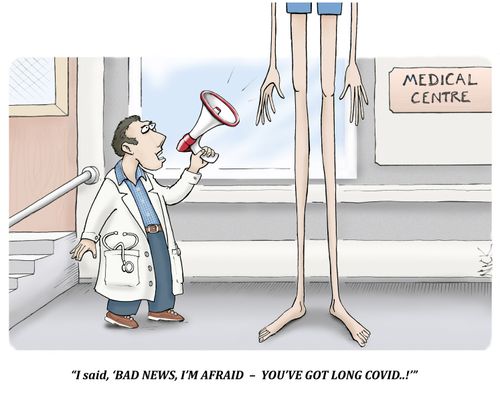 "I said, 'BAD NEWS, I'M AFRAID - YOU'VE GOT LONG COVID!"