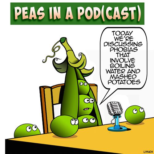"Today we're discussing phobias that involve boiling water and mashed potatoes."