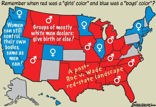 Remember when red was a 'girl's color' and blue was a 'boy's color'?