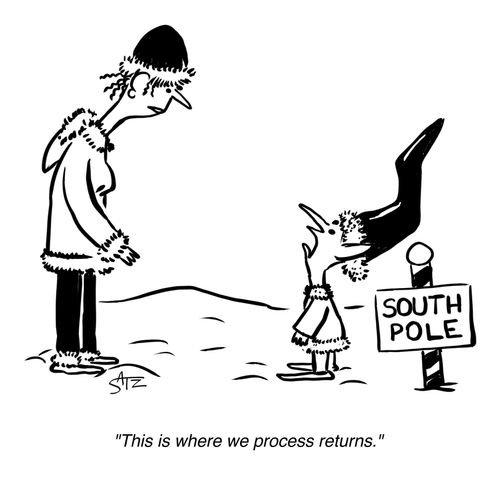 "This is where we process returns."
