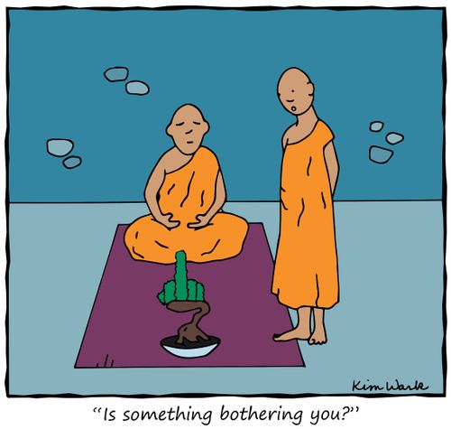 "Is something bothering you?"