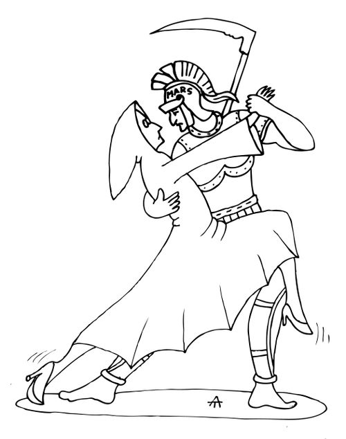 Mars Dances With Grim Reaper