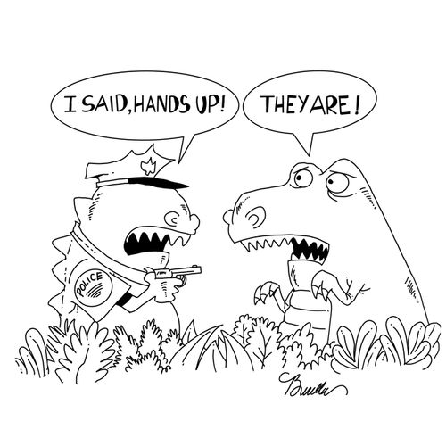 "I said, hands up!"