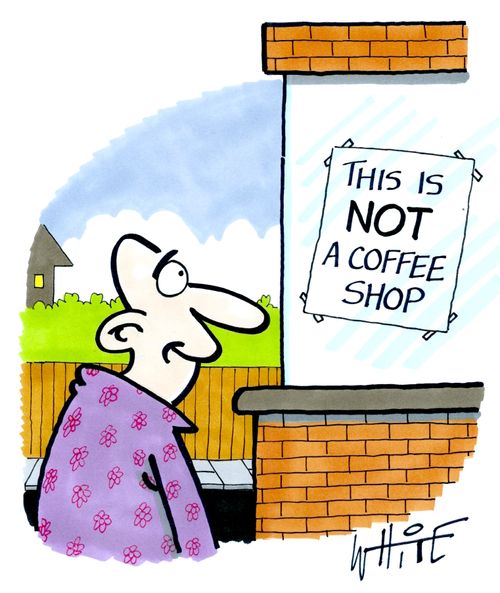 This is NOT a Coffee Shop.