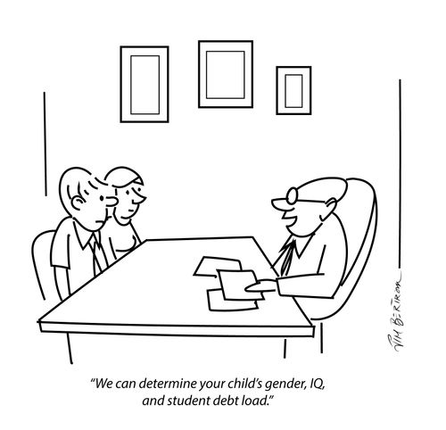 "We can determine your child's gender, IQ and student debt load."