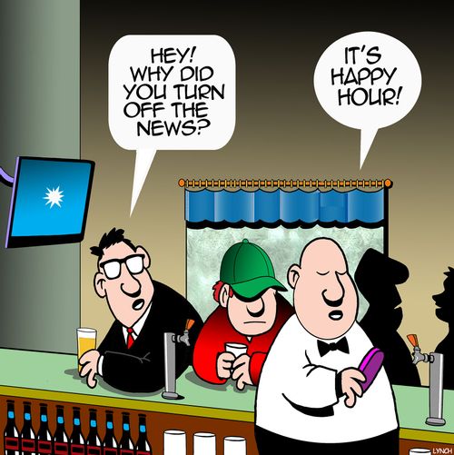 "Hey! Why did you turn off the news?"