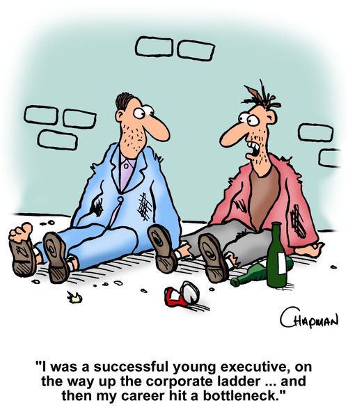 "I was a successful young executive, on the way up the corporate ladder... and then my career hit a bottleneck."