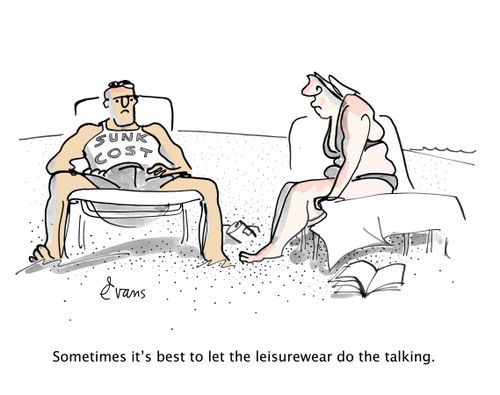 Sometimes it's best to let the leisurewear do the talking.