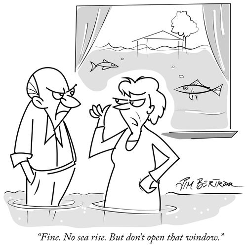 "Fine. No sea rise. But don't open that window."