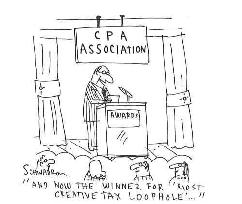 "And now the winner for 'most creative tax loophole'..."