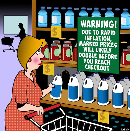 Warning! Due to rapid inflation, marked prices will likely double before you reach checkout.