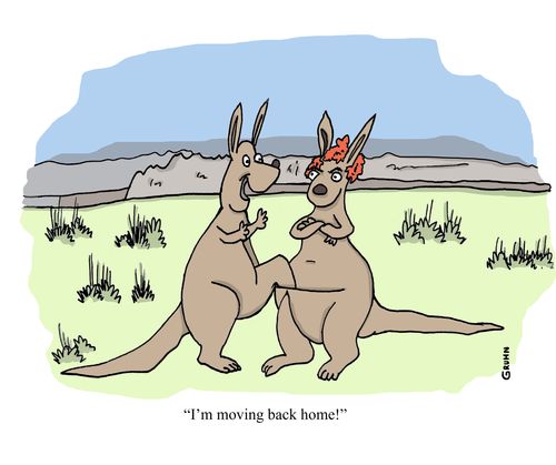"I'm moving back home!"