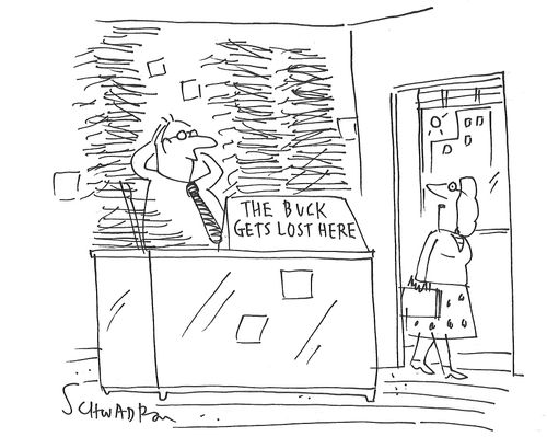 The buck gets lost here