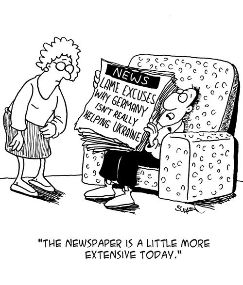 "The newspaper is a little more extensive today."