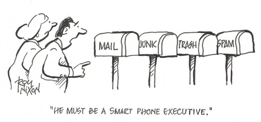 "He must be a smart phone executive."