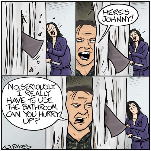 "Here's Johnny!"
