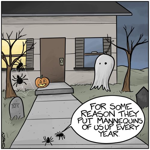"For some reason they put mannequins of us up every year."