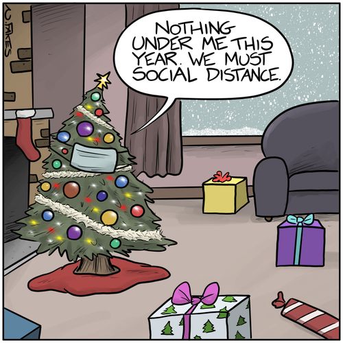 "Nothing under me this year. We must social distance."