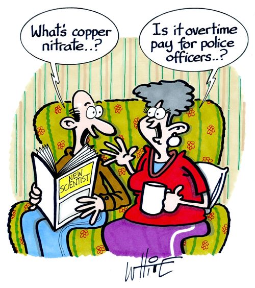 "What's a copper nitrate...?"