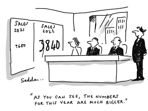 "As you can see, the numbers for this year are much bigger."