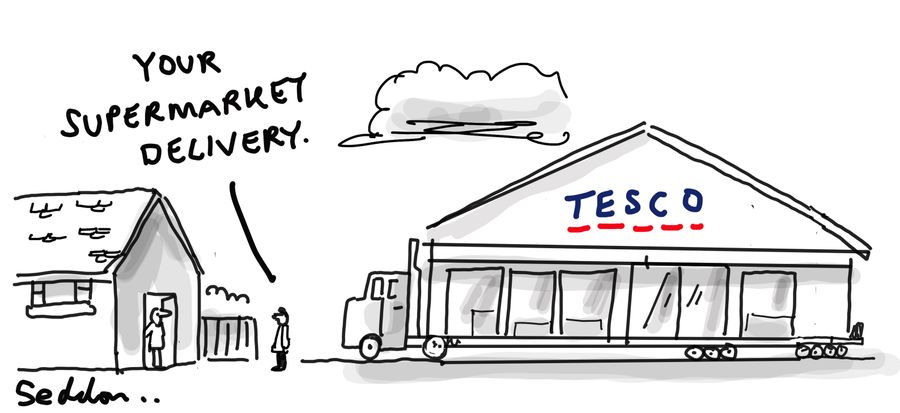 "Your supermarket delivery."