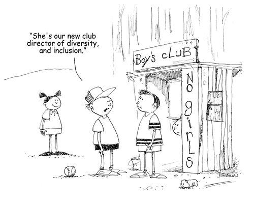 "She's our new club director of diversity, and inclusion."